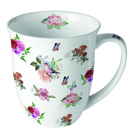 Mug décor petites fleurs 0.4L