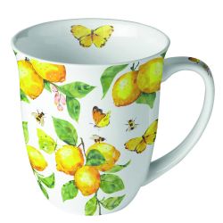 Mug décor citrons jaunes 0.4L