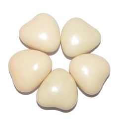 Dragées Mini Coeur Ecru 450grs
