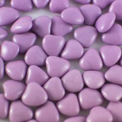 Dragées Mini Coeur Lilas Parme 450grs