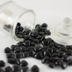 Dragées Mini Coeur Noir 450grs