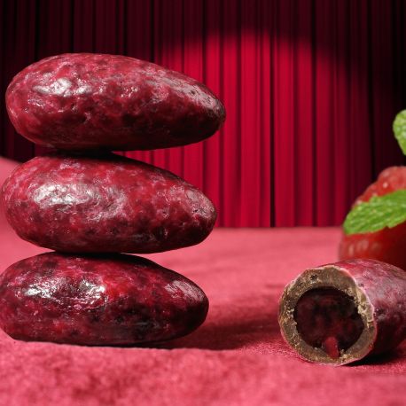Dragées coulis framboise et chocolat 500grs