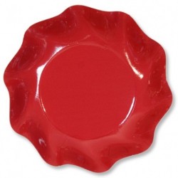 Assiettes Coupelles Carton Rouge 18,5cm (x10)