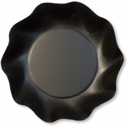 Assiettes Coupelles Carton Noir Opaque 18,5cm (x10)