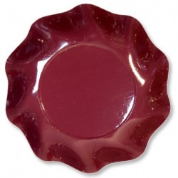 Assiettes Coupelles Carton Bordeaux 18,5cm (x10)