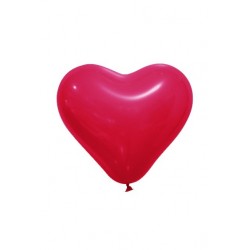 Ballon Coeur Rouge Opaque (x8)