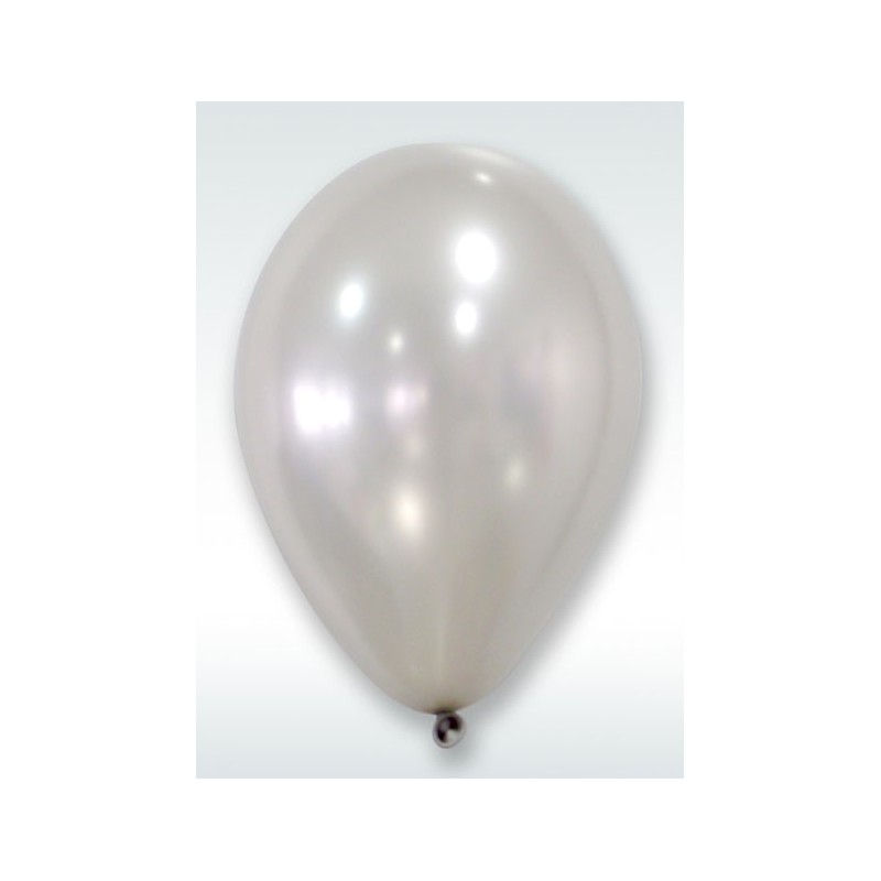 Ballon Argent Nacré Diamètre 30cm (x24)