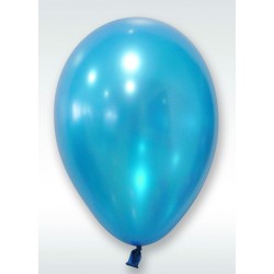 Ballon Bleu Turquoise nacré diamètre 30cm (x 24)