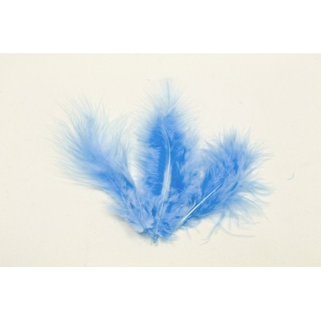 PLUMES BLEU CIEL (x 20)