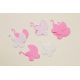 Confettis de Table Baptême Landau Rose et Blanc