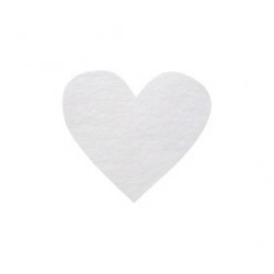 Confetti Coeur Blanc (x100)