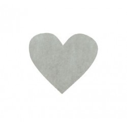 Confetti Coeur Gris (x100)