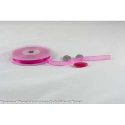 RUBAN ORGANDI FUCHSIA (25m*9mm)