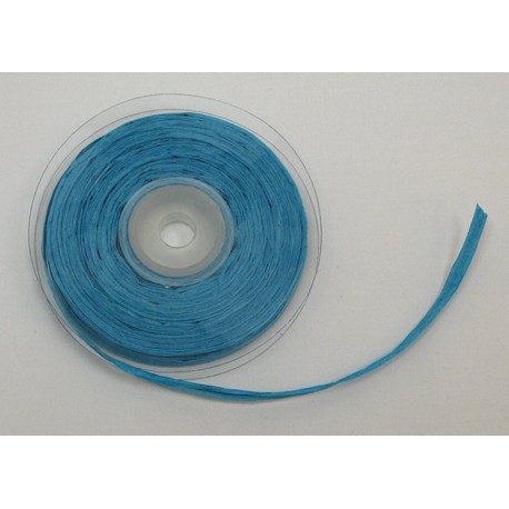 Raphia Turquoise Rouleau 25m