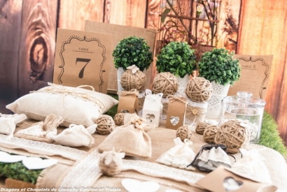 Dragées et Chocolats de Limas pour un mariage champêtre